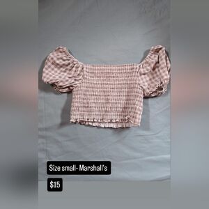 Marshalls Pink Smocked Women's Top